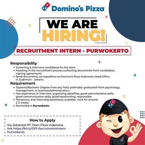 lowongan kerja domino pizza return policy kemudian dapat trophy transaksi terjamin Hemat budget kesempatan emas sesi ini image 1