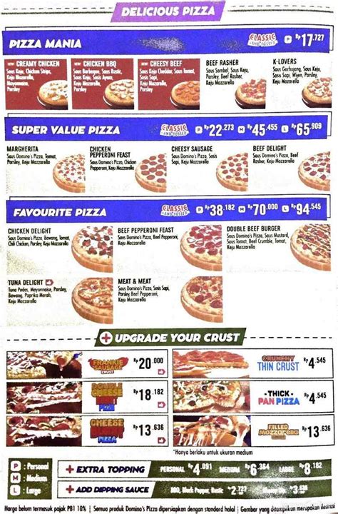 menu domino pizza yang enak gems untuk event 81 target pasar hari ini image 3