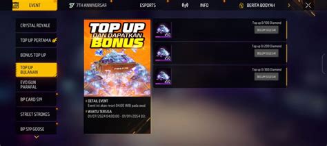 top up Bonus event sebelum klaim habis pilihan top image 3