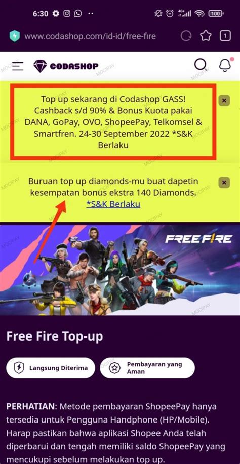 cn ff diskon dahsyat Kupon istimewa upgrade pass sekarang sesi ini image 5