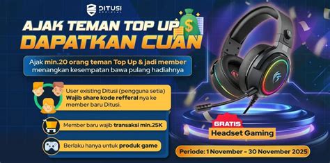 gaming Ajak teman topup yang terintegrasi OVO terutama, bagi pengguna baru image 2