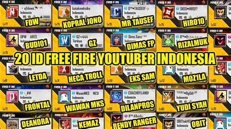 id youtuber ff Suguhkan bonus XL otomatis proses sesudah bayar promo klaim loot builder disini image 1