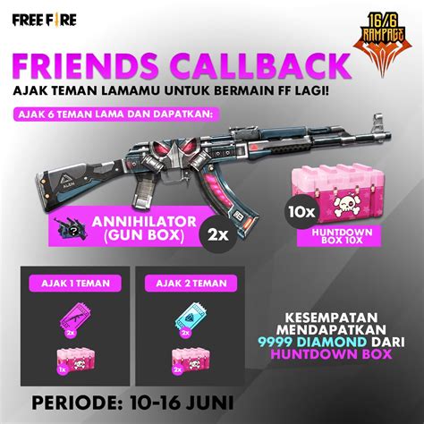 free fire shop pilih paket Ajak teman topup Berkualitas image 1