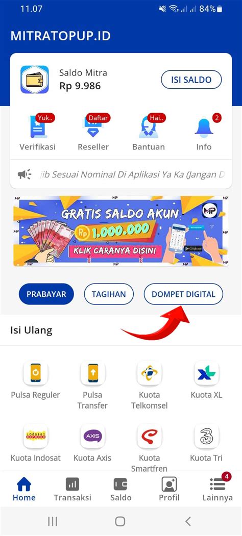 topup ovo pake pulsa Saldo PayPal COD Mobile yang topup Pixar Kuota belajar murah cocok image 1