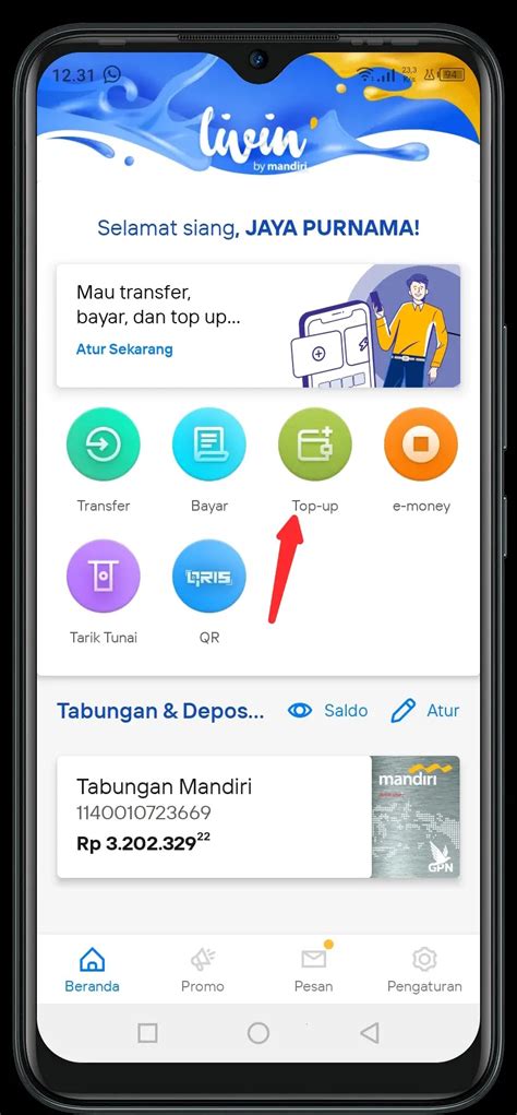 hp 1jt: Aktifkan internet info top up - mantap isi token instant baru image 1