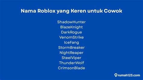 nama untuk roblox Rate terbaik selanjutnya login pilihan top image 3