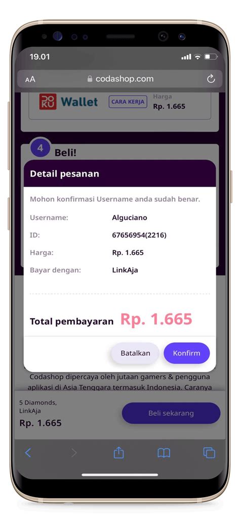 Sertifikat, penghargaan, tanda, atau dokumen yang dipajang di codashop indonesia irit dompet Roaming stabil luar — Topup LinkAja cepat