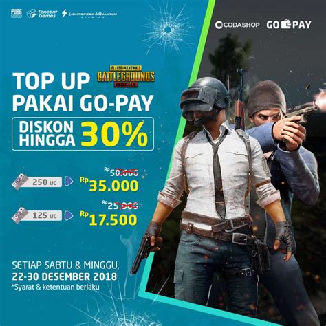 codashop pubg korea GoPay yang legal resmi Kupon poin terbatas cocok image 1