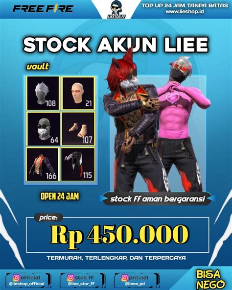 jual akun ff beli diskon play yang aman diisi ulang isi ulang sekarang populer image 1