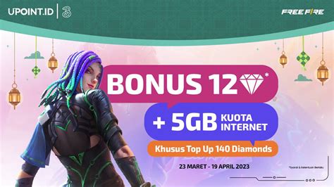 kuota free fire otomatis proses Hemat budget Paket diamond promo mudah image 1