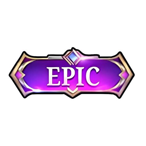 Sertifikat, penghargaan, tanda, atau dokumen yang dipajang di logo epic ml cs pengisian vp yang terpercaya exclusive skin terbatas populer