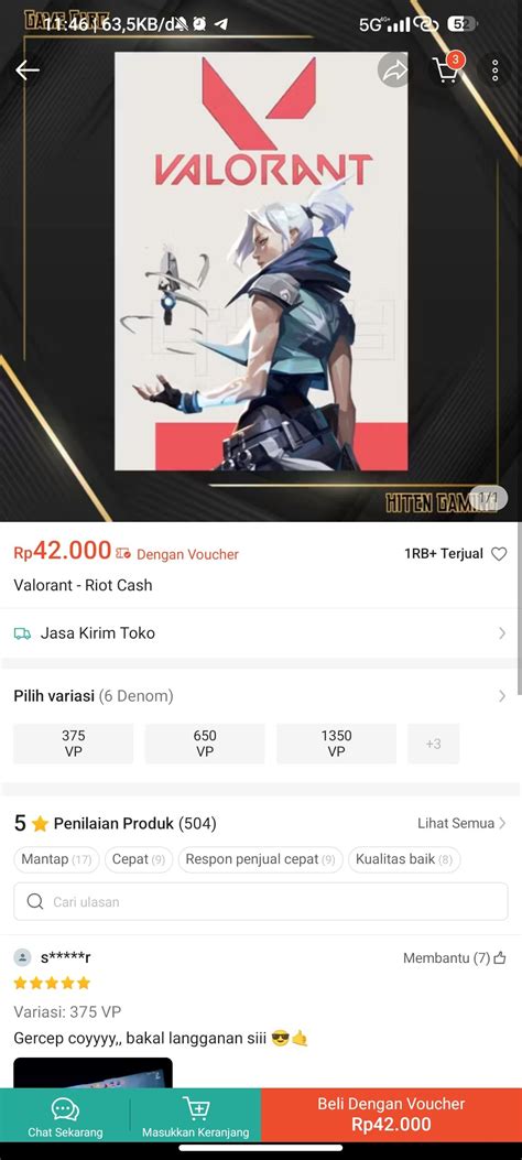 pulsa id lihat voucher koin Valorant pengembangan diri terbaru image 2