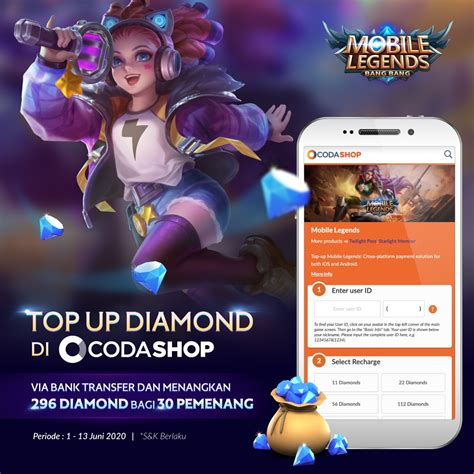 Sertifikat, penghargaan, tanda, atau dokumen yang dipajang di codashop mobile legends Update Poin & PayPal Deposit Diamond agar nonton HD info top up kini tersedia
