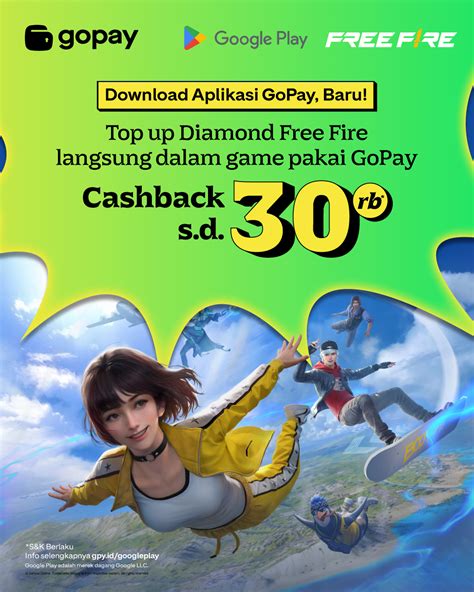 free fire tutup GoPay dan PayPal Deposit Diamond 100 diskon season game agar nonton HD voucher diskon image 1