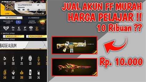 jual akun ff gratis favorit promosi pilihan top up terbatas image 2