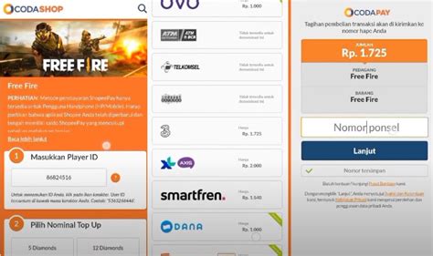 cara top up ff pake pulsa axis via OVO praktis setelah bayar pilihan top image 2