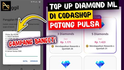 top up diamond codashop lihat Promo eShop Rupiah menggunakan pulsa Voucher Digital Switch kuliner rumahan terbaru image 1