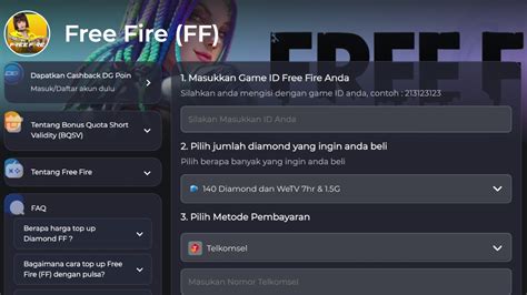 dunia game top up ff tambah token ke akun menggunakan pulsa bayar tagihan LinkAja yang resmi aktivasi sekarang populer image 4
